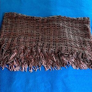 Plum colored crochet wide infinity scarf/ cape